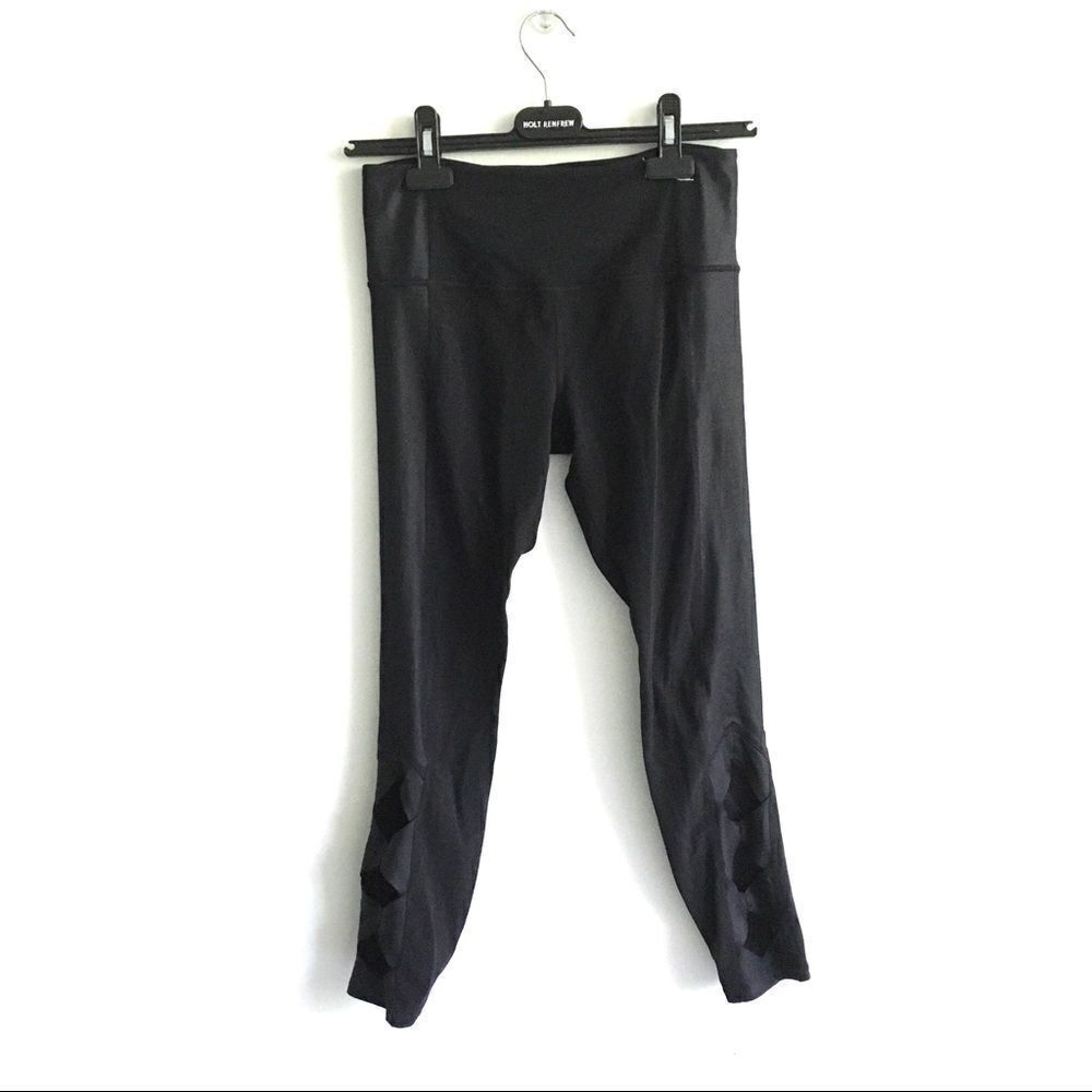 Athleta Cobra Tight High Rise Cut Out Leggings Black XS - Picture 5 of 7